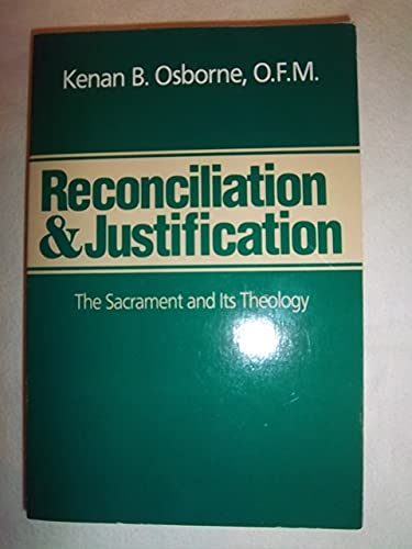 Stock image for Reconciliation and Justification : The Sacrament and Its Theology for sale by Better World Books