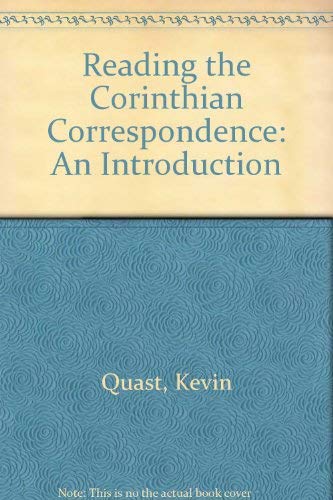 9780809134816: Reading the Corinthian Correspondence: An Introduction