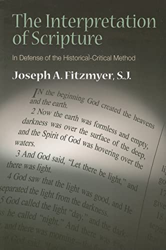 Imagen de archivo de The Interpretation of Scripture: In Defense of the Historical-Critical Method a la venta por SecondSale