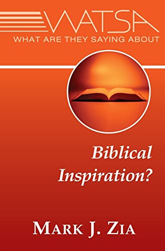 Beispielbild fr What Are They Saying about Biblical Inspiration? zum Verkauf von Better World Books