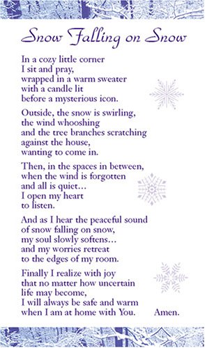 Snow Falling on Snow Prayer Cards (9780809152100) by Wicks PhD, Robert J