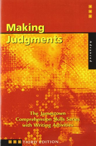 Imagen de archivo de Comprehension Skills: Making Judgements (Advanced) a la venta por The Maryland Book Bank