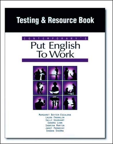 Imagen de archivo de Put English to Work - Teacher Resource a la venta por Ann Becker