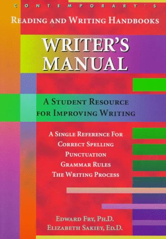 Imagen de archivo de Writer's Manual (Contemporary's Reading and Writing Handbooks) a la venta por Ergodebooks