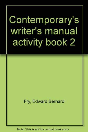 9780809208937: Contemporary's writer's manual activity book 2