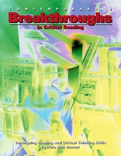 Imagen de archivo de Breakthroughs in Critical Reading Skills a la venta por ThriftBooks-Atlanta