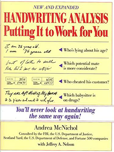 Imagen de archivo de Handwriting Analysis : Putting It to Work for You a la venta por KuleliBooks