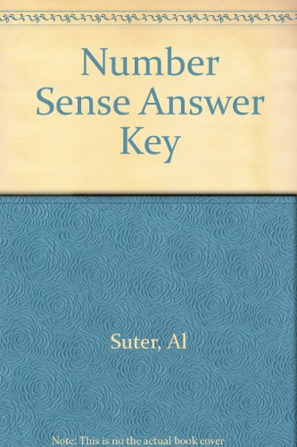 Stock image for Number Sense: Answer Key for sale by ThriftBooks-Dallas