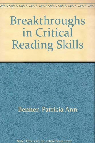 9780809242382: Breakthroughs in Critical Reading Skills