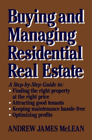 Imagen de archivo de Buying and Managing Residential Real Estate a la venta por Better World Books