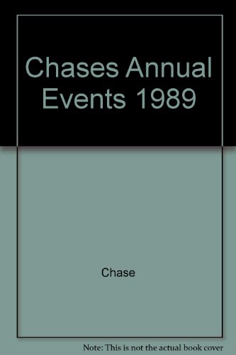 Beispielbild fr Chase's Annual Events: Special Days, Weeks and Months in 1989 zum Verkauf von Wonder Book
