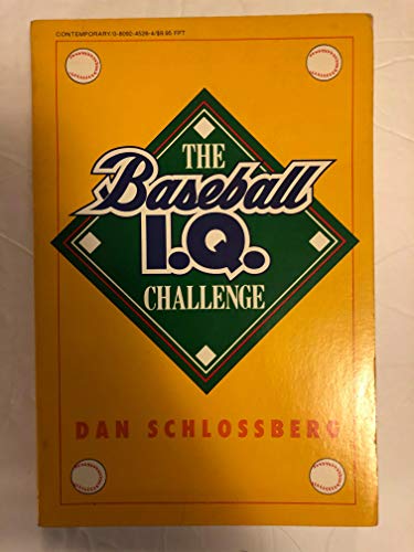 Stock image for The Baseball I.Q. Challenge for sale by Wonder Book