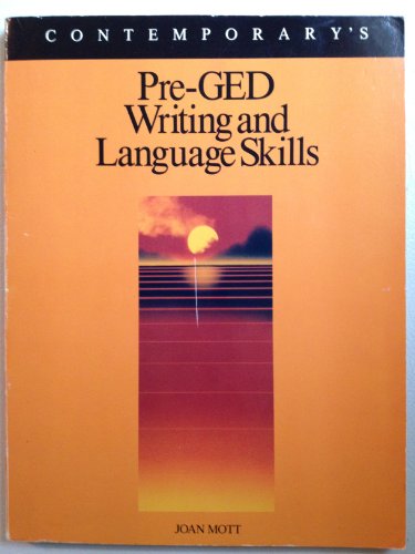 Imagen de archivo de Pre-Ged Writing and Language Skills (Contemporary's Pre-Ged Series) a la venta por SecondSale