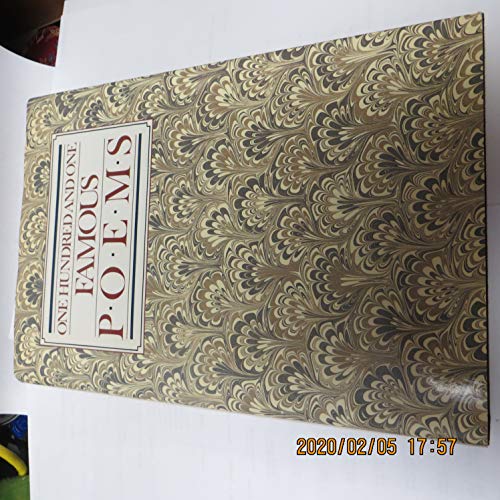 Imagen de archivo de 101 Famous Poems a la venta por Once Upon A Time Books