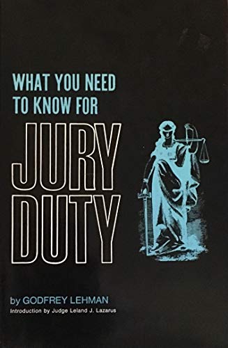 9780809292219: What You Need to Know for Jury Duty.