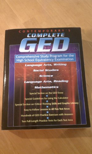 Stock image for Contemporary's Complete Ged: Comprehensive Study Program for the High School Equivalency Examination for sale by Ergodebooks