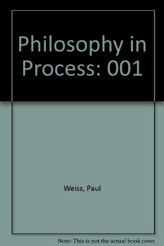 9780809301904: Philosophy in Process, Volume 1: 1955-1960