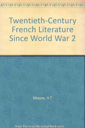 Beispielbild fr Twentieth-Century French Literature Since World War Two zum Verkauf von Dunaway Books