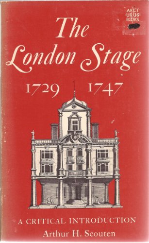 Beispielbild fr The London Stage, 1729 - 1747: A Critical Introduction zum Verkauf von Ergodebooks