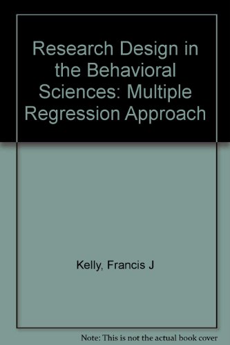 Stock image for Multiple Regression Approach - Research Design in the Behavioral Sciences for sale by Neil Shillington: Bookdealer/Booksearch