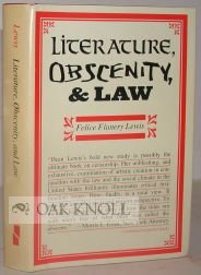 Stock image for Literature, Obscenity, & Law for sale by Discover Books
