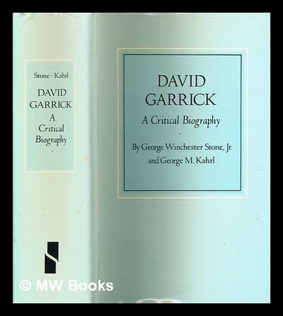 Beispielbild fr David Garrick : A Critical Biography zum Verkauf von Better World Books