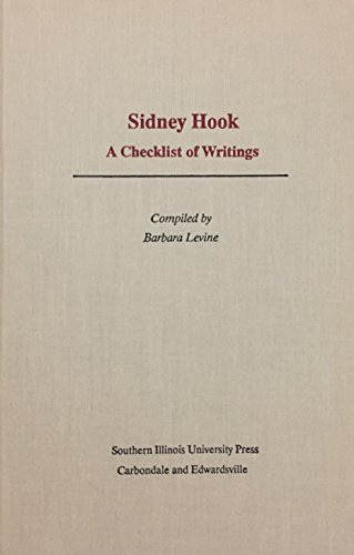 9780809315109: Sidney Hook: A Checklist of Writings