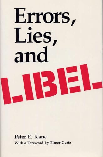 Beispielbild fr Errors, Lies, and Libel zum Verkauf von Better World Books