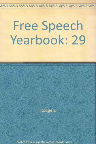 9780809317820: Free Speech Yearbook, Volume 29, 1991: The Meaning of the First Amendment: 1791-1991
