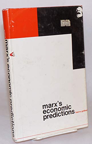 Imagen de archivo de Marx's Economic Predictions a la venta por Wonder Book