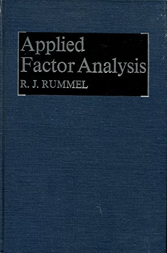 Beispielbild fr Applied factor analysis 1970 zum Verkauf von BooXX in Stock