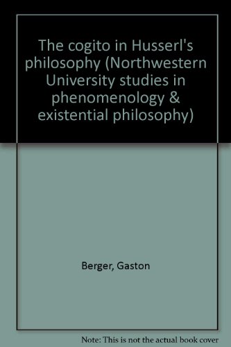 9780810103757: The Cogito in Husserl's Philosophy (Northwestern University Studies in Phenomenology & Existential Philosophy)