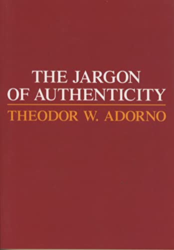 9780810104075: Jargon of Authenticity