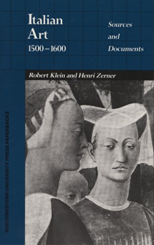 Imagen de archivo de Italian Art 1500-1600 : Sources and Documents a la venta por Better World Books