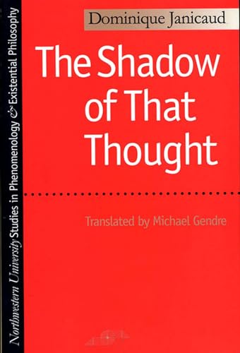 Beispielbild fr The Shadow of That Thought (Studies in Phenomenology and Existential Philosophy) zum Verkauf von HPB-Red