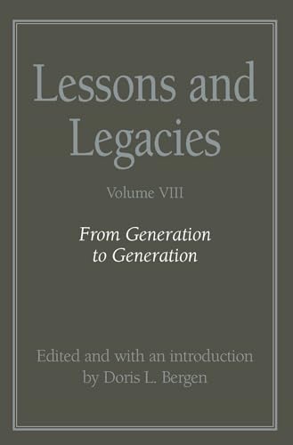 Beispielbild fr Lessons and Legacies VIII: From Generation to Generation (Lessons & Legacies) zum Verkauf von BMV Bloor