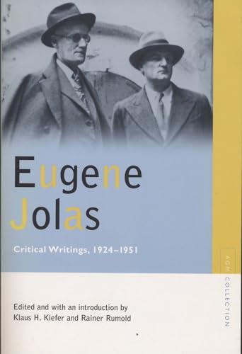 Beispielbild fr Eugene Jolas Critical Writings, 19241951 zum Verkauf von Revaluation Books