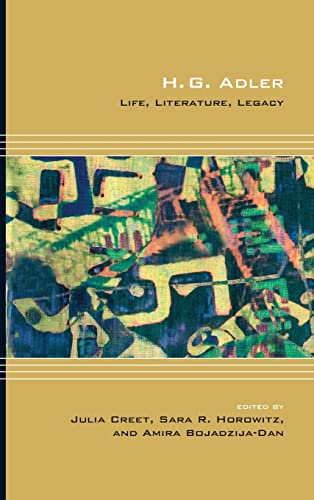 Beispielbild fr H. G. Adler: Life, Literature, Legacy (Cultural Expressions) zum Verkauf von Midtown Scholar Bookstore