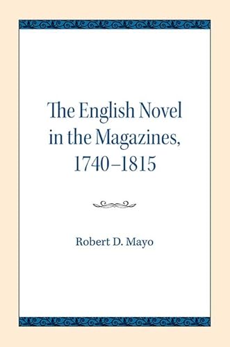 Beispielbild fr The English Novel in the Magazines 1740-1815 zum Verkauf von Blackwell's