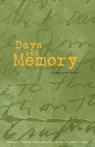 Stock image for Days and Memory for sale by Daedalus Books