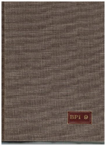 Imagen de archivo de BOOKMAN'S PRICE INDEX; VOLUME 9 a la venta por Artis Books & Antiques