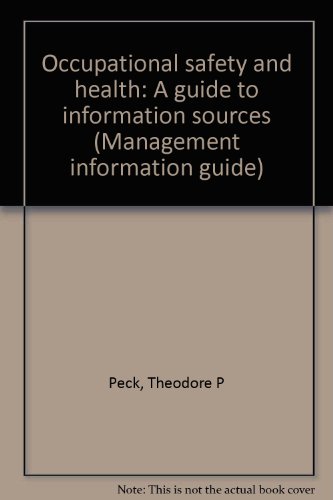 9780810308282: Occupational safety and health;: A guide to information sources (Management information guide)