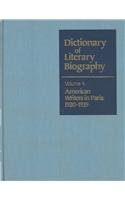 Dictionary Of Literary Biography Volume 4: American Writers In Paris, 1920-1939