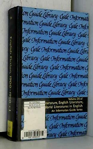 Stock image for English Fiction, 1900-1950: General Bibliography and Individual Authors: Aldington to Huxley, Volume One Only for sale by Daedalus Books