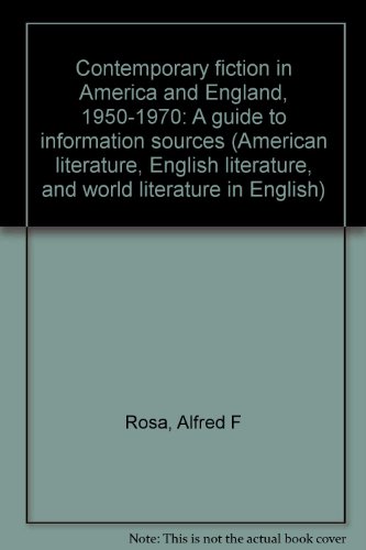9780810312197: Contemporary fiction in America and England, 1950-1970: A guide to information sources (American literature, English literature, and world literature in English)