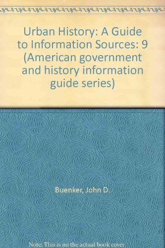 Beispielbild fr Urban History A Guide to Information Sources zum Verkauf von Ann Becker