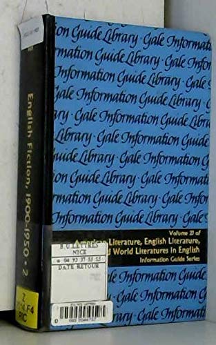 Imagen de archivo de English Fiction, 1900-1950 Individual Authors: Joyce to Woolf. A Guide To Information Sources VOLUME 2 ONLY (of a two volume set) a la venta por GloryBe Books & Ephemera, LLC