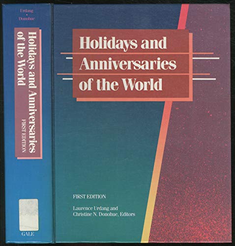 Imagen de archivo de Holidays and Anniversaries of the World a la venta por Better World Books: West