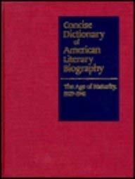 Stock image for The Age of Maturity: 1929-1941 (Concise Dictionary of American Literary Biography) for sale by Dailey Ranch Books