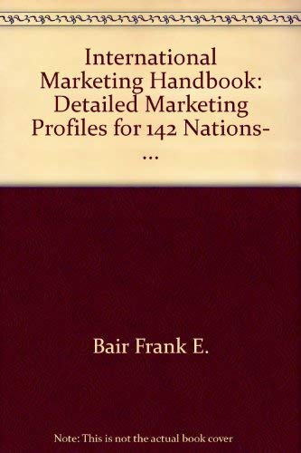 Stock image for International Marketing Handbook, 1985 for sale by Better World Books